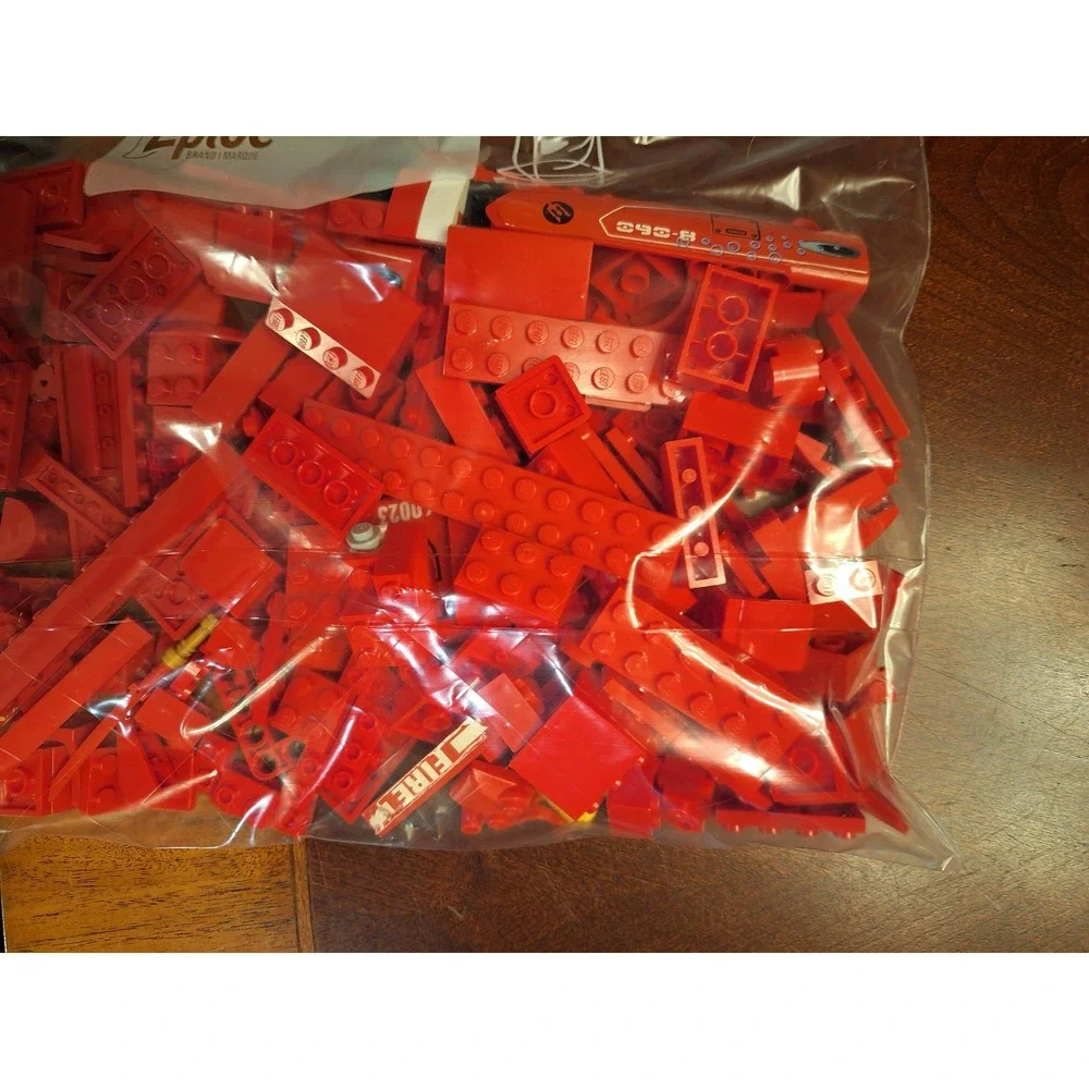 1/2 Pound Lot of LEGO Red Bulk Bricks and Specialty Pieces Assorted Mixed Parts